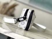 Uubags Louis Vuitton Monogram Shadow Alpha Wearable Bag In White 11x18.5x6.5cm - 2