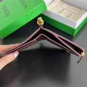 Uubags Bottega Veneta Solstice Small Bi-Fold Wallet In Burgundy 11.5x10x1cm - 3