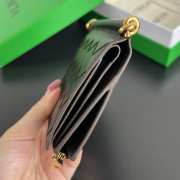 Uubags Bottega Veneta Solstice Small Bi-Fold Wallet In Cypress/ice 11.5x10x1cm - 6