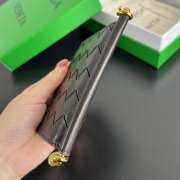 Uubags Bottega Veneta Solstice Small Bi-Fold Wallet In Cypress/ice 11.5x10x1cm - 5