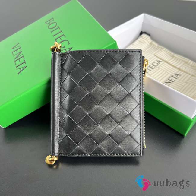 Uubags Bottega Veneta Solstice Small Bi-Fold Wallet In Black 11.5x10x1cm - 1