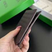 Uubags Bottega Veneta Intrecciato Piccolo Bi-Fold Wallet In Dark barolo 9.5x11x0.5cm - 5