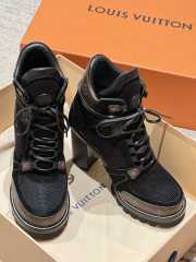  Uubags Louis Vuitton 1A4NS6 Star Trail Ankle Boot Black Monogram Canvas Suede Mesh 9cm - 5