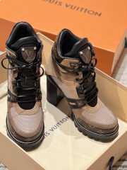 Uubags Louis Vuitton Star Trail Ankle Boot Beige Monogram Canvas Suede Mesh - 2