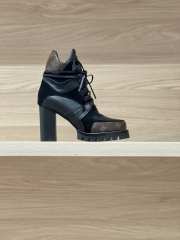 Uubags Louis Vuitton Star Trail Ankle Boot Black Monogram Canvas Suede Mesh 01 - 6