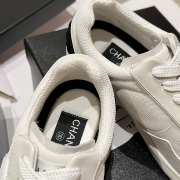 Uubags Chanel Sneakers Synthetic Fabric, Glossy Calfskin & Suede Calfskin In White 6cm - 2