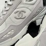 Uubags Chanel Sneakers Synthetic Fabric, Glossy Calfskin & Suede Calfskin In White 4cm - 2
