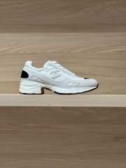 Uubags Chanel Sneakers Synthetic Fabric, Glossy Calfskin & Suede Calfskin In White 4cm - 3