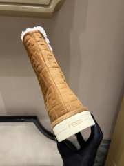 Uubags Fendi Apres Chic Brown FF chamois low boots in brown 2.5cm - 2