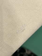 Uubags Alaia Le Teckel Medium Bag In Canvas And Nubuck In Black/ off-white 32x13x10cm - 3