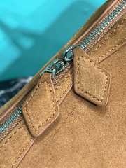 Uubags Alaia Le Teckel Medium Bag In Canvas And Nubuck In Tan 32x13x10cm - 3