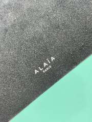 Uubags Alaia Le Teckel Medium Bag In Canvas And Nubuck In Black 32x13x10cm - 4