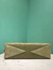 Uubags Alaia Le Teckel Medium Bag In Canvas And Nubuck In Green 32x13x10cm - 5