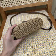 Uubags YSL Gaby vanity bag in osier natural and brick 18x11x6.5cm - 3