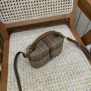 Uubags YSL Gaby vanity bag in osier natural and brick 18x11x6.5cm - 2