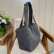 Uubags YSL Le 5 À 7 Bea bag in urban blue suede 50x28x18cm - 6