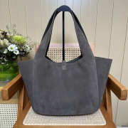 Uubags YSL Le 5 À 7 Bea bag in urban blue suede 50x28x18cm - 5