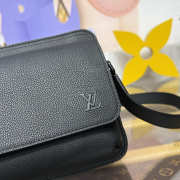 Uubags Louis Vuitton Boarding Messenger Bag In Black 24x9x18cm - 3