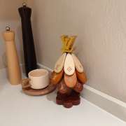 Uubags Louis Vuitton Christmas Tree Wooden Coaster Gift  - 2