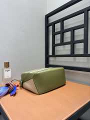 Uubags Loewe Small Puzzle Bag In Classic Calfskin And Suede Olive/Gold 24x10.5x16.5cm - 3