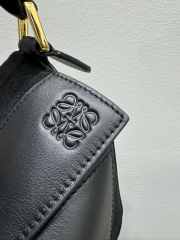 Uubags Loewe Small Puzzle Bag In Classic Calfskin And Suede Black 24x10.5x16.5cm - 3