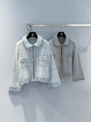 Uubags Chanel Set Jacket And Skirt Cotton & Mohair In Blue  - 6