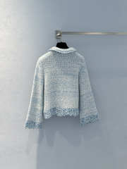 Uubags Chanel Set Jacket And Skirt Cotton & Mohair In Blue  - 4