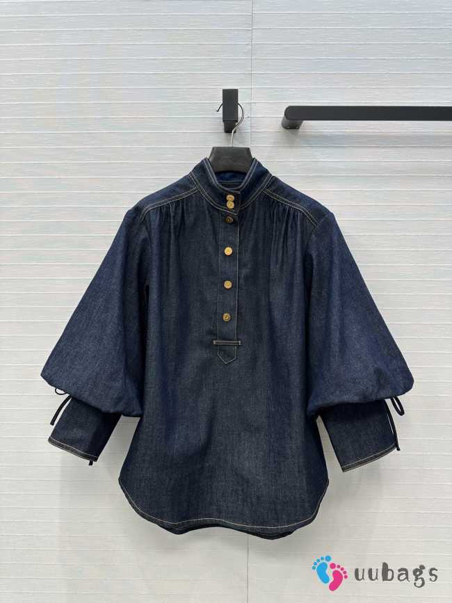 Uubags Zimmermann Denim Billow Shirt  - 1