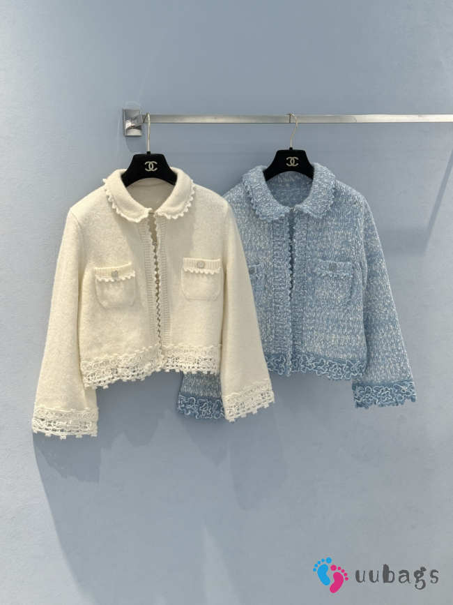 Uubags Chanel Set Jacket Cotton & Mohair In Yellow - 1