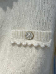 Uubags Chanel Set Jacket Cotton & Mohair In Yellow - 3