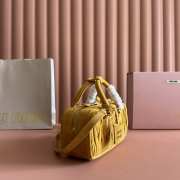 Uubags Miu Miu Arcadie matelassé suede bag in whiskey 22x10.5x7.5cm - 4