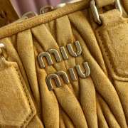 Uubags Miu Miu Arcadie matelassé suede bag in whiskey 22x10.5x7.5cm - 2