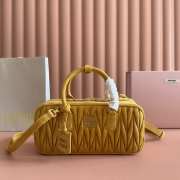 Uubags Miu Miu Arcadie matelassé suede bag in whiskey 27x12x9cm - 1