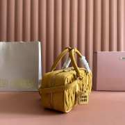 Uubags Miu Miu Arcadie matelassé suede bag in whiskey 27x12x9cm - 6