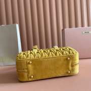 Uubags Miu Miu Arcadie matelassé suede bag in whiskey 27x12x9cm - 4