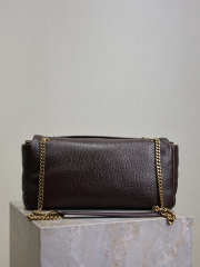 Uubags YSL Calypso Padded Lambskin Chain Bag In Dark Brown 30x15x7.5cm - 2