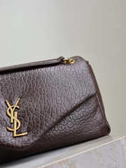 Uubags YSL Calypso Padded Lambskin Chain Bag In Dark Brown 30x15x7.5cm - 6