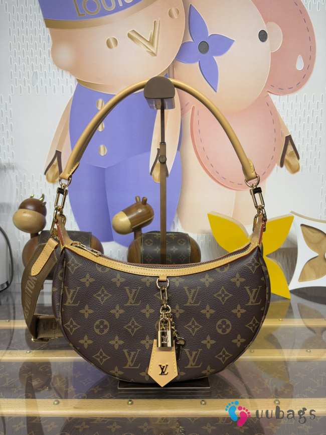 Uubags Louis Vuitton M12939 Loop Hobo Monogram Canvas Bag 28x7x15cm - 1