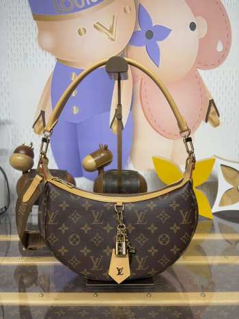 Uubags Louis Vuitton M12939 Loop Hobo Monogram Canvas Bag 28x7x15cm