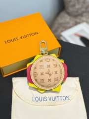 Uubags Louis Vuitton Monogram Calfskin Burger Pouch Charm Bag In Beige 6cm - 1