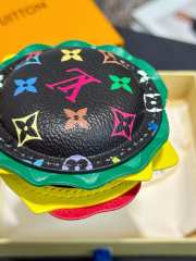 Uubags Louis Vuitton Monogram Calfskin Burger Pouch Charm Bag In Black 6cm - 3