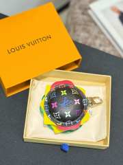 Uubags Louis Vuitton Monogram Calfskin Burger Pouch Charm Bag In Black 6cm - 5