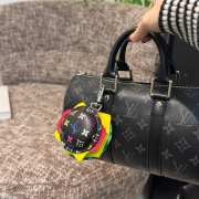 Uubags Louis Vuitton Monogram Calfskin Burger Pouch Charm Bag In Black 6cm - 2