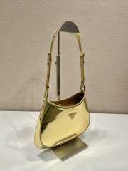Uubags Prada Metallic Gold Cleo Mini Bag in Brushed Calfskin Leather 22x18.5x4.5cm - 4