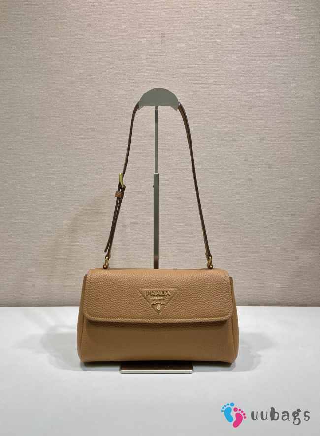 Uubags Prada 1BN022 small leather shoulder bag in caramel 26x14x9.5cm - 1