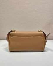 Uubags Prada 1BN022 small leather shoulder bag in caramel 26x14x9.5cm - 3