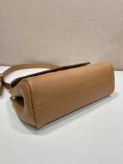 Uubags Prada 1BN022 small leather shoulder bag in caramel 26x14x9.5cm - 4