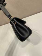 Uubags Prada 1BN022 small leather shoulder bag in black 26x14x9.5cm - 3