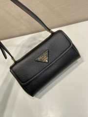 Uubags Prada 1BN022 small leather shoulder bag in black 26x14x9.5cm - 4