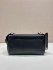 Uubags Prada 1BN022 small leather shoulder bag in black 26x14x9.5cm - 2